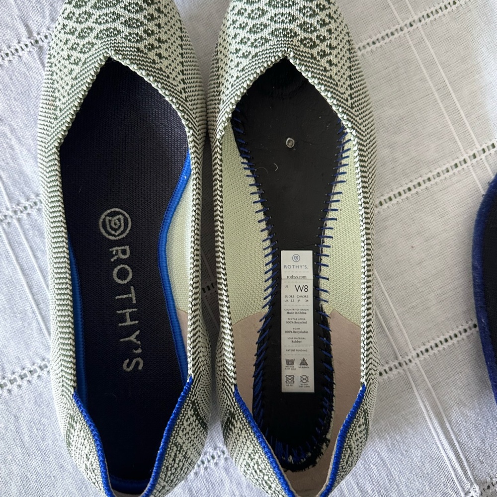 The point Pistachio Python Rothy’s woman’s 8 - Picture 4 of 4